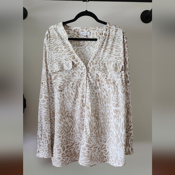 Calvin Klein Sheer Top - Picture 2 of 4